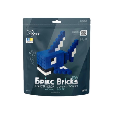 Klocki konstrukcyjne Bricks - Rekin - 190 el.