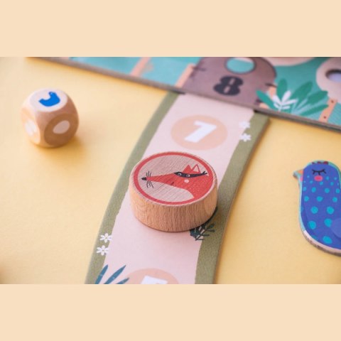 LONDJI Gra Puk! Puk! Tu lisek! - planszowa gra rodzinna