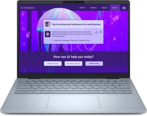 Notebook DELL 14 Plus DB14250 (14"/U7 256V /16GB/SSD1TB/W11H/Srebrno czarny)