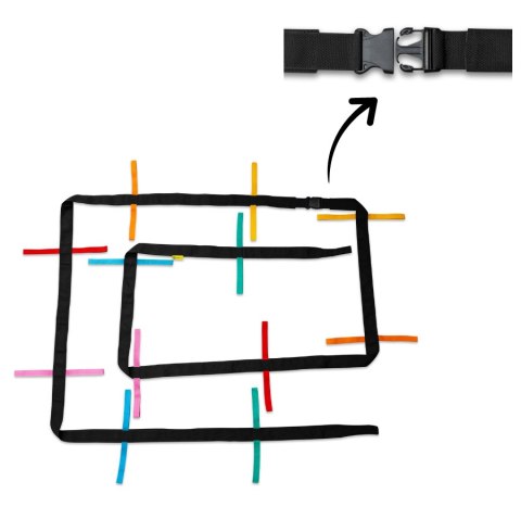 TAŚMA SPACEROWA wąż gąsienica dwuczęściowa 7,3m AKSON