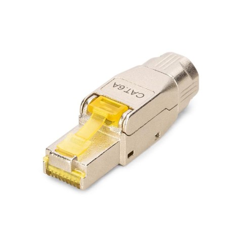 Wtyk RJ45 DIGITUS kat.6A, PoE++, 10GbE, ekranowany, metalowy, beznarzędziowy, AWG 27-22,linka/drut