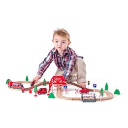 Zestaw kolejkowy - straż pożarna - 60 el.