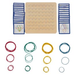 Drewniana tablica manipulacyjna - gra Geoplan