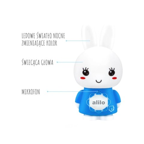 Króliczek Alilo Big Bunny G7C BLUE - niebieski