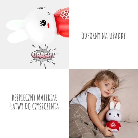 Króliczek Alilo Honey Bunny G6 RED - czerwony