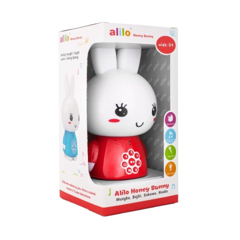Króliczek Alilo Honey Bunny G6 RED - czerwony