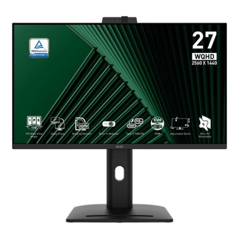 Monitor MSI 27" PRO MP275QPDG IPS WQHD 100Hz 2xHDMI 2xDP HUB głośniki