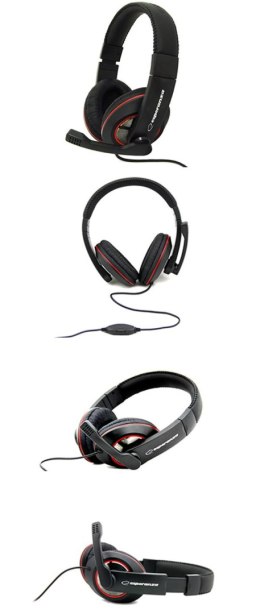 Słuchawki z mikrofonem Esperanza EH118 SONATA czarne