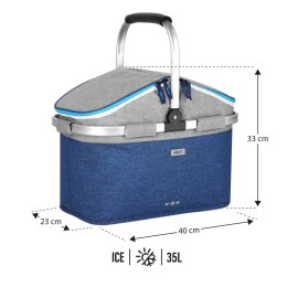 NC2901 TORBA TERMICZNA NIEBIESKA 35L NILS