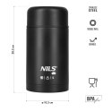 NC3802 TERMOS OBIADOWY 1000ML CZARNY NILS CAMP