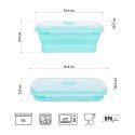 NC4105 POJEMNIK/LUNCH BOX SKŁADANY MIĘTOWY 500ML NILS CAMP