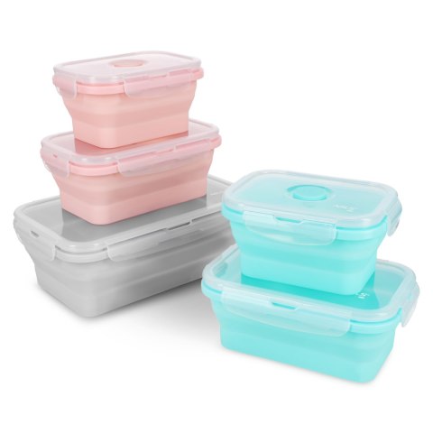 NC4105 POJEMNIK/LUNCH BOX SKŁADANY MIĘTOWY 500ML NILS CAMP