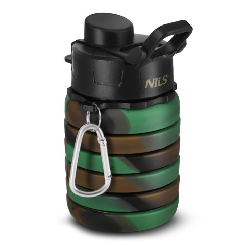 NC4106 BIDON SILIKONOWY SKŁADANY 500ML ZIELONY NILS