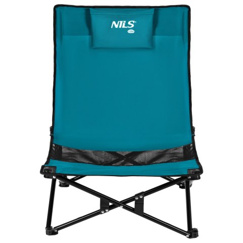 NC3306 KRZESŁO PLAŻOWE NIEBIESKO CZARNE NILS CAMP