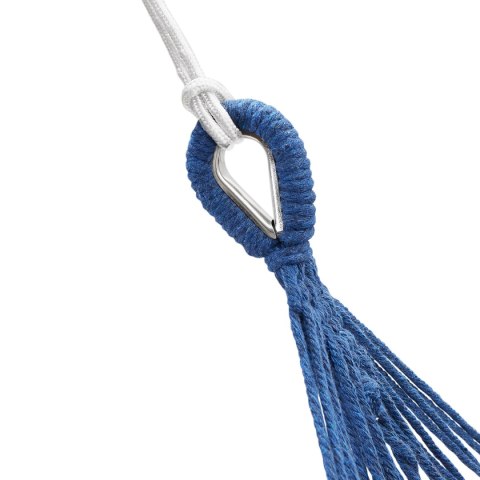 NC9001 NIEBIESKI HAMAK Z DREWNIANĄ BELKĄ 70CM I METALOWYM UCHWYTEM NILS CAMP