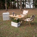 NCB4007 SKŁADANA SKRZYNIA KEMPINGOWA ZIELONA Z FUNKCJĄ STOŁU 2W1 NILS CAMP