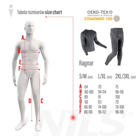 BTK0060 KOSZULKA TERMOAKTYWNA SZARA MĘSKA 2XL/3XL RAGNAR NILS