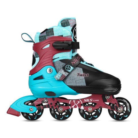 NA13810 ŁYŻWOROLKI TWIST NIEBIESKIE ROZM. S(31-34) NILS EXTREME