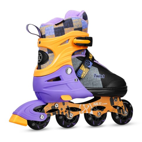NA13810 ŁYŻWOROLKI TWIST ŻÓŁTE ROZM. L(39-42) NILS EXTREME