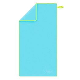 NAR11 JASNONIEBIESKI RĘCZNIK Z MIKROFIBRY 140x70 cm NILS AQUA