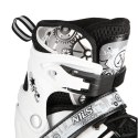 NH10905 4w1 BIAŁE LED ROZM. L(39-42) ŁYŻWOROLKI Z WYM. PŁOZĄ HOKEJOWĄ NILS EXTREME