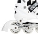 NH10905 4w1 BIAŁE LED ROZM. M(35-38) ŁYŻWOROLKI Z WYM. PŁOZĄ HOKEJOWĄ NILS EXTREME