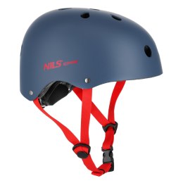 MTW001-1 KASK SZARO-CZERWONY ROZM. S(52-56CM) NILS EXTREME