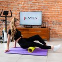MFK01 VIOLET-BLACK MATA FITNESS KLUBOWA Z OTWORAMI HMS PREMIUM