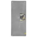 MFK08 GREY-BLACK MATA FITNESS KLUBOWA Z OTWORAMI 140*60CM EVA 15MM HMS PREMIUM