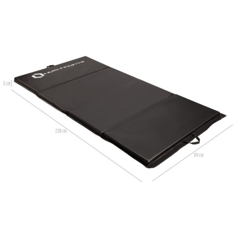 MGS01 BLACK MATERAC GIMNASTYCZNY SKŁADANY 2400x1200 MM HMS PREMIUM