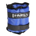 OB03 BLUE OBCIĄŻNIKI DO ĆWICZEŃ NA KOSTKI I NADGARSTKI 2 x 1.5 KG HMS