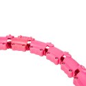 ZESTAW HULA HOP OHA02 PINK Z WYPUSTKAMI I OBCIĄŻNIKIEM ONE FITNESS + PAS BR160
