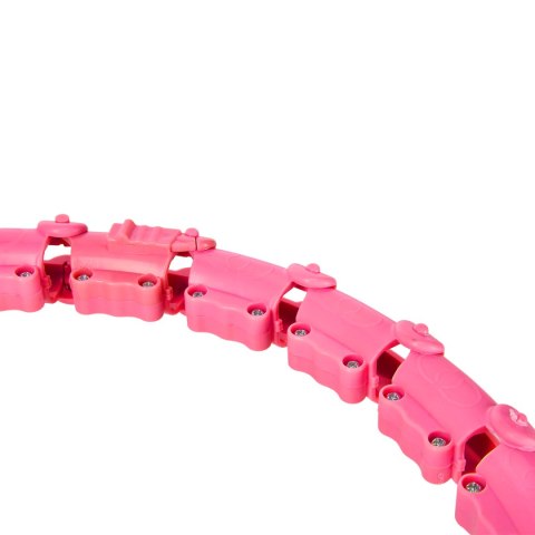 ZESTAW HULA HOP OHA02 PINK Z WYPUSTKAMI I OBCIĄŻNIKIEM ONE FITNESS + PAS BR160