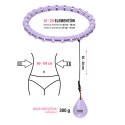 ZESTAW HULA HOP OHA02 VIOLET Z WYPUSTKAMI I OBCIĄŻNIKIEM ONE FITNESS + PAS BR160