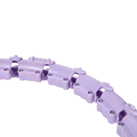 ZESTAW HULA HOP OHA02 VIOLET Z WYPUSTKAMI I OBCIĄŻNIKIEM ONE FITNESS + PAS BR160