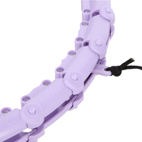 ZESTAW HULA HOP OHA02 VIOLET Z WYPUSTKAMI I OBCIĄŻNIKIEM ONE FITNESS + PAS BR160