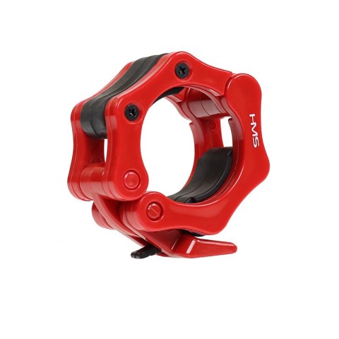 GO450 (+ ZG1000R) GRYF OLIMPIJSKI 18.5KG 2200MM HMS Z ZACISKAMI LOCK JAW RED