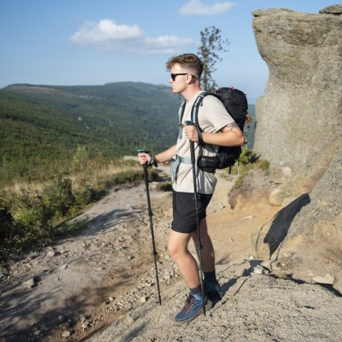 TK8607 KIJE TREKKINGOWE WŁÓKNO WĘGLOWE NILS
