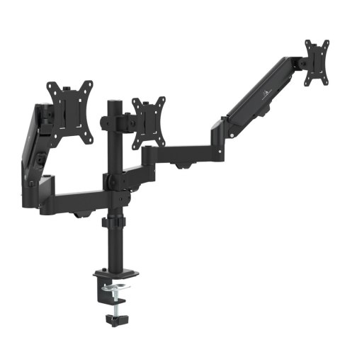 Uchwyt na 3 monitory Maclean MC-137, sprężyna gazowa, 17"-27", 2-8kg, czarny