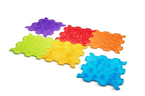 BiBi Sensory Mats 12 el. - maty sensoryczne dla dzieci 6m+