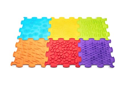 BiBi Sensory Mats 12 el. - maty sensoryczne dla dzieci 6m+