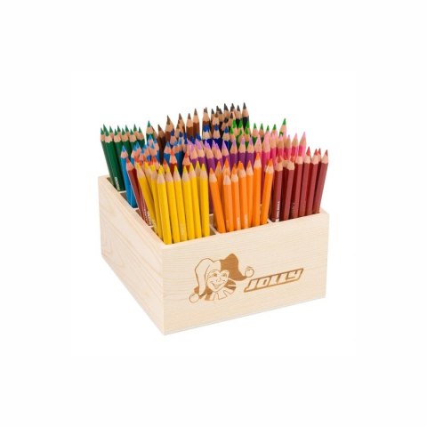 Jolly Supersticks Classic 144 szt. - duży zestaw kredek w drewnianym boxie 5+