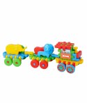 Marioinex Pociąg Mario 46 el. - klocki waffle ze zwierzątkami 2+