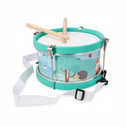 AdamToys -bębenek - leśne zwierzęta - drewniany instrument dla dzieci 3+