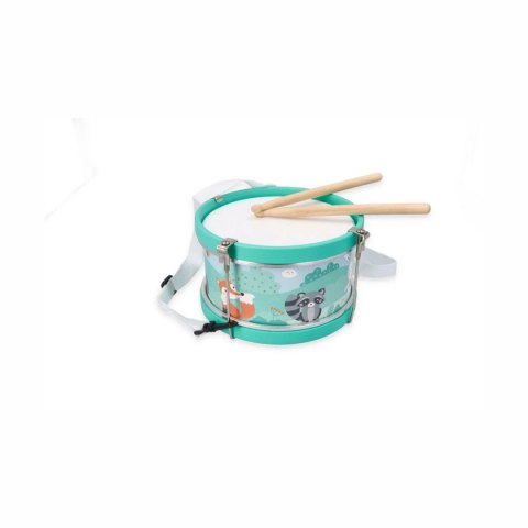 AdamToys -bębenek - leśne zwierzęta - drewniany instrument dla dzieci 3+