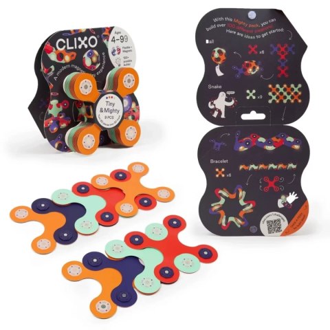 Clixo Tiny & Mighty Space 9 el. - klocki magnetyczne - 4+