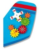 Duży panel ścienny - samolot - sensoryczna układanka 5w1 dla dzieci 1+