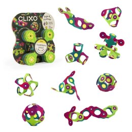 Elastyczne klocki magnetyczne Clixo Dino 9 el. - 4+
