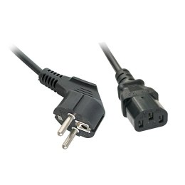 Kabel zasilający LINDY Schuko to IEC C13 2m czarny