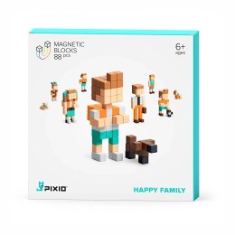 Klocki magnetyczne Pixio Happy Family 88 el. - 6+